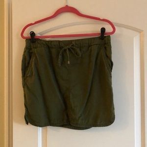 Military green skirt